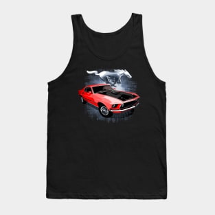 Red 69 Mustang Mach 1 Tank Top